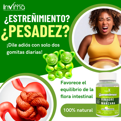 VINAGRE DE MANZANA GOMITAS X 60 UND FITOVIT