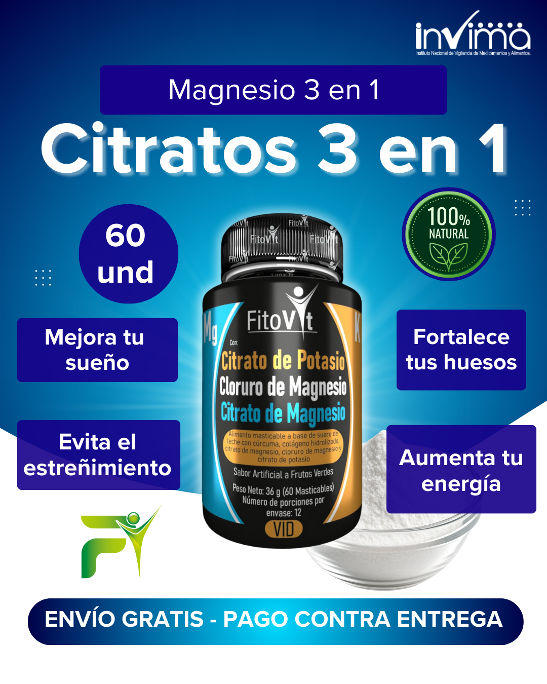 CITRATOS X 60 UND FITOVIT