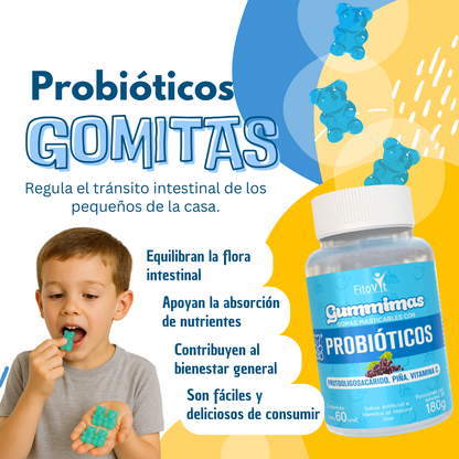 PROBIOTICOS GOMITAS X60UND FITOVIT