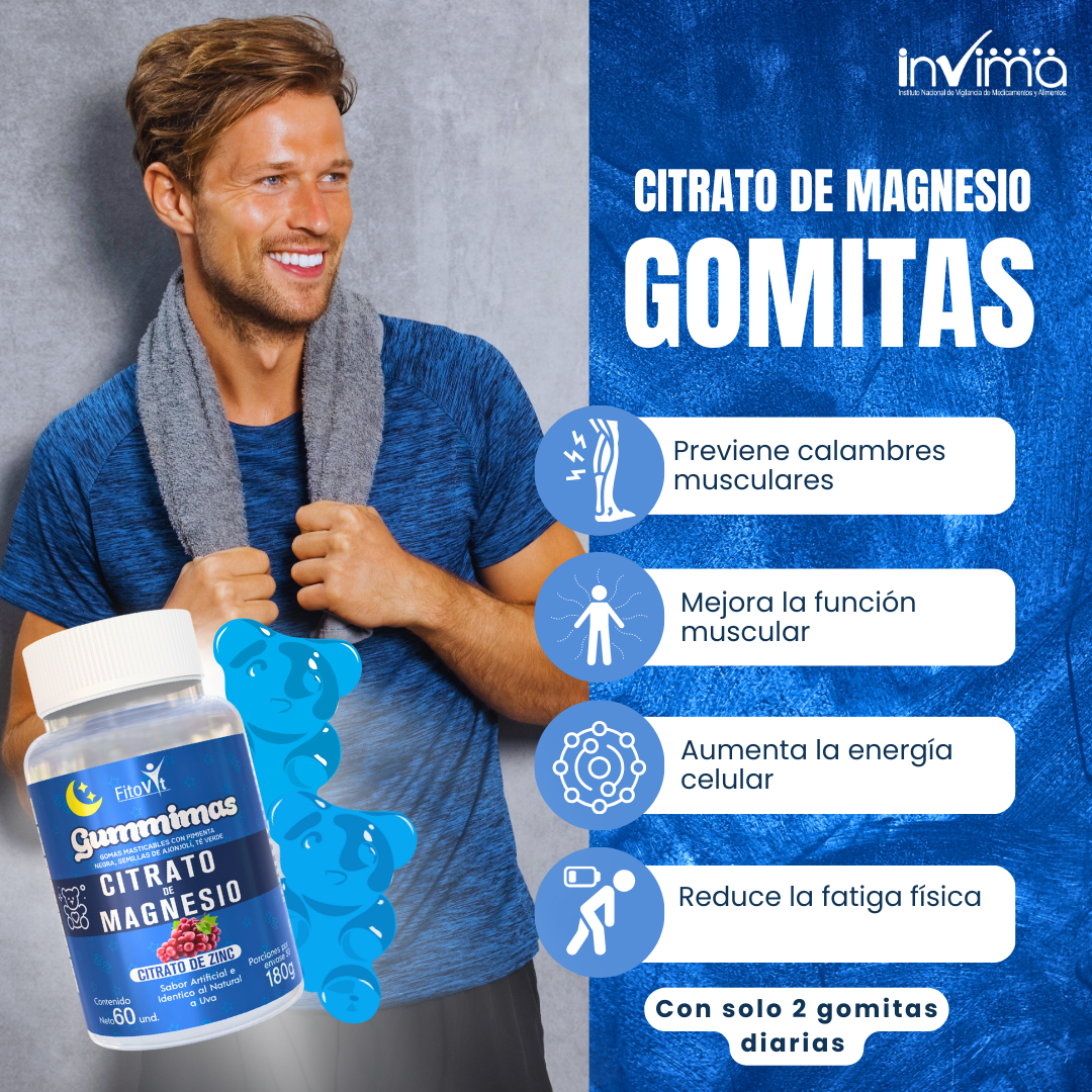 CITRATO DE MAGNESIO GOMITAS X 60 UND FITOVIT