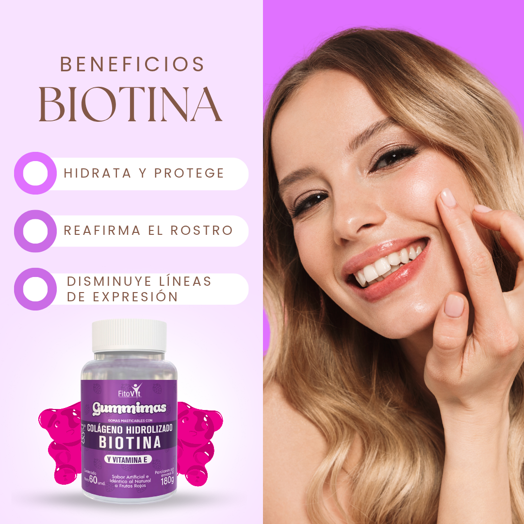 BIOTINA Y COLAGENO H GOMITAS X 60 UND FITOVIT