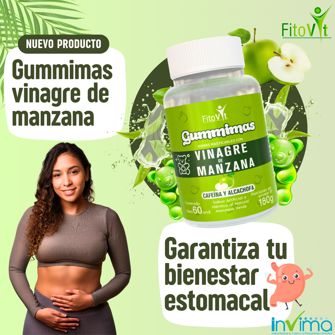 VINAGRE DE MANZANA GOMITAS X 60 UND FITOVIT