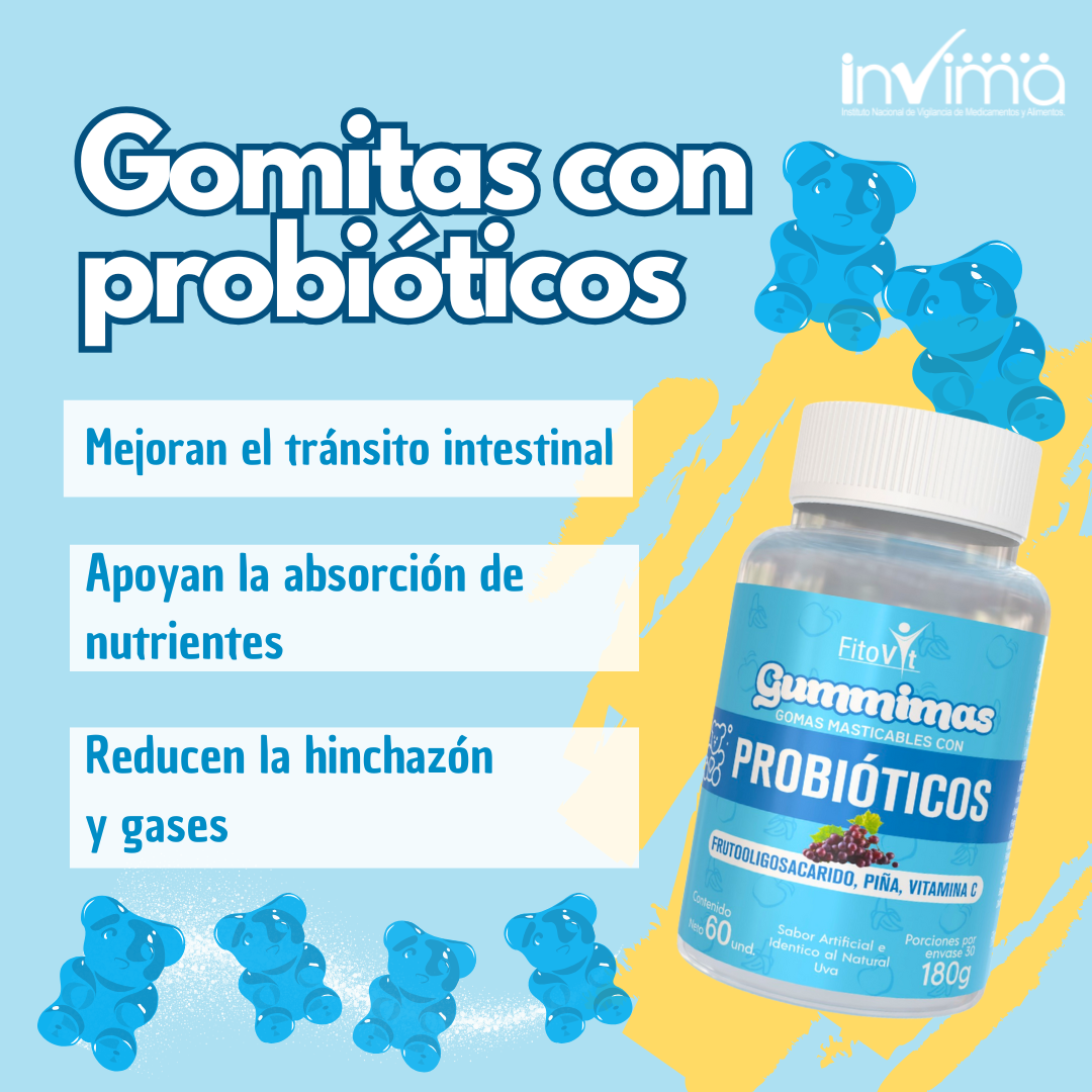 PROBIOTICOS GOMITAS X60UND FITOVIT