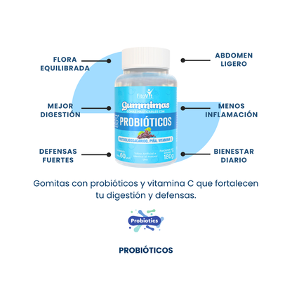 PROBIOTICOS GOMITAS X60UND FITOVIT