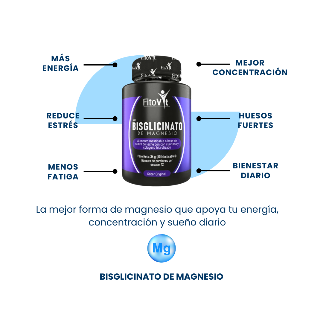 BISGLICINATO DE MAGNESIO X60UND FITOVIT
