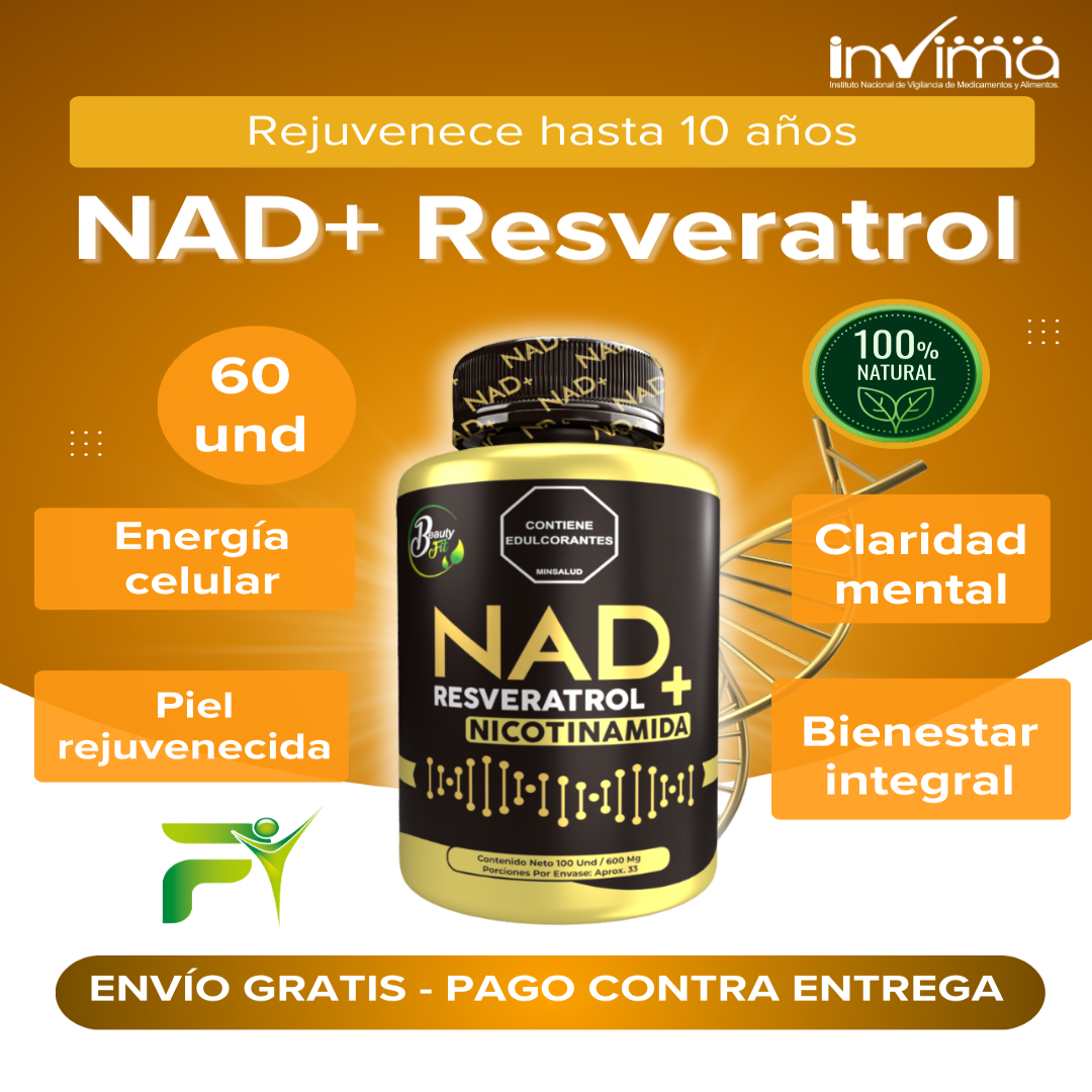 NAD+ RESVERATROL CON NICOTINAMIDA