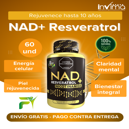 NAD+ RESVERATROL CON NICOTINAMIDA