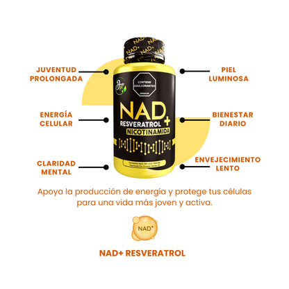 NAD+ RESVERATROL CON NICOTINAMIDA