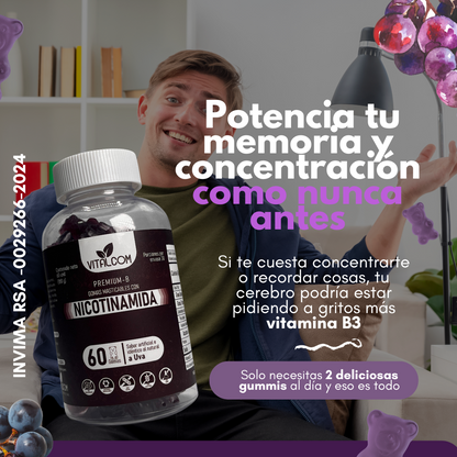 GOMAS NICOTINAMIDA. CM