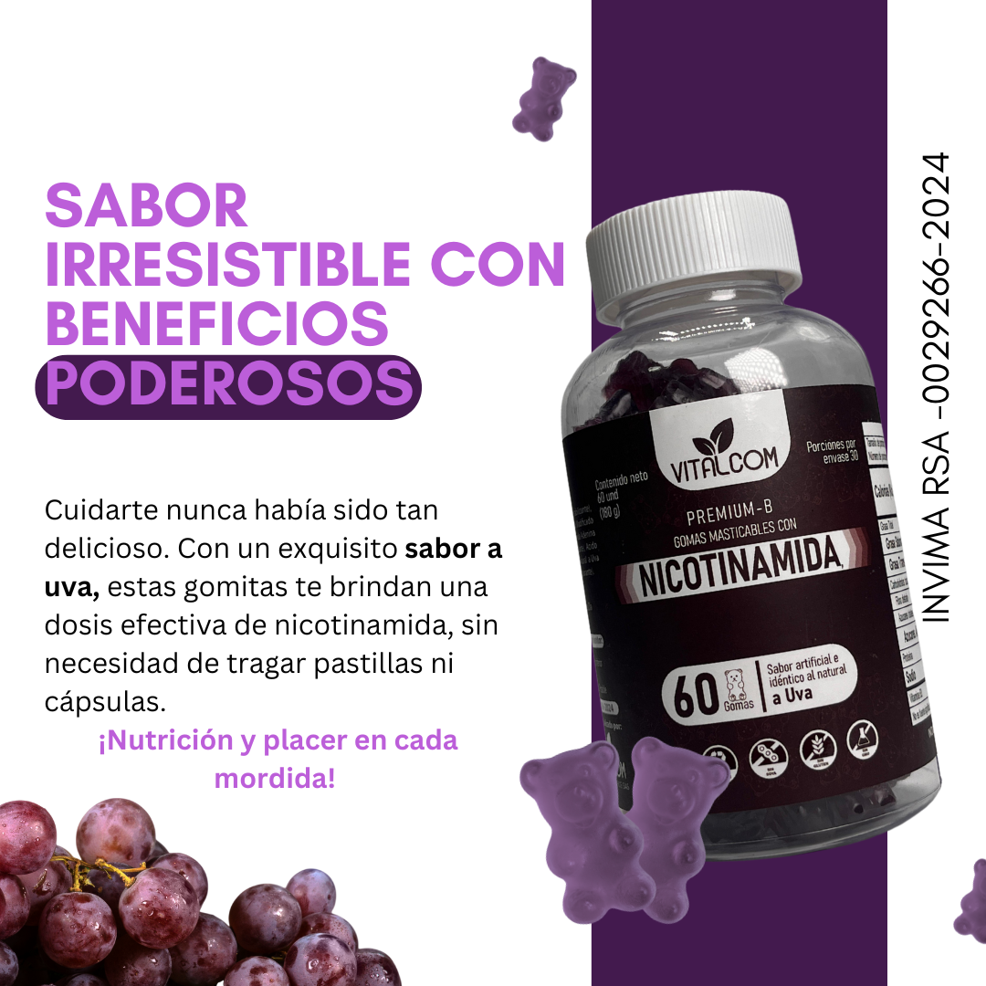 GOMAS NICOTINAMIDA. CM