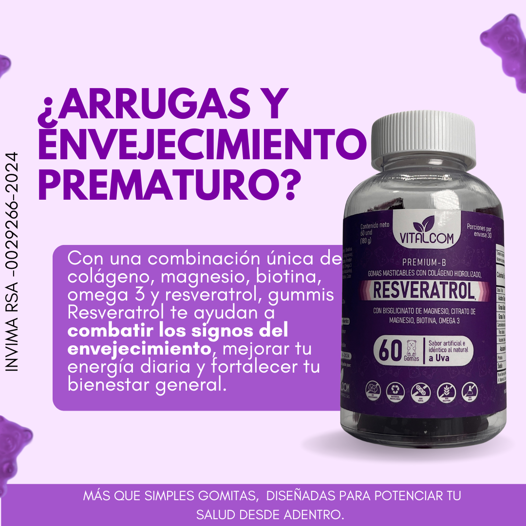 GOMAS RESVERATROL VITALCOM X60