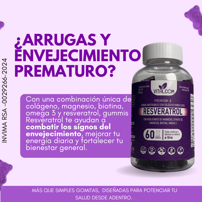GOMAS RESVERATROL VITALCOM X60