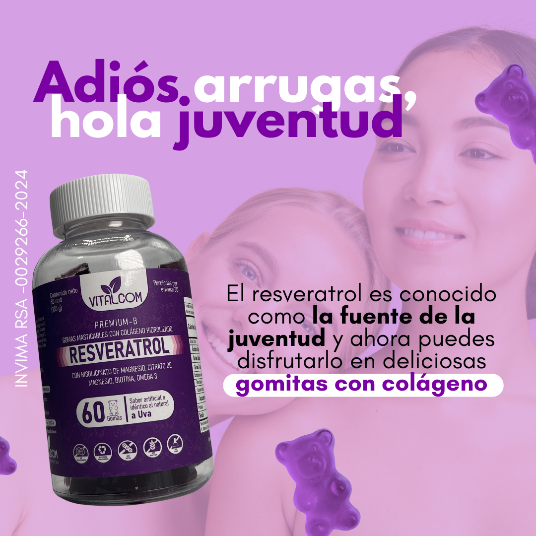 GOMAS RESVERATROL VITALCOM X60